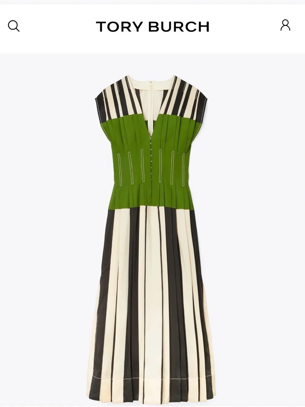 Tory Burch SILK SHANTUNG CLAIRE MCCARDELL DRESS